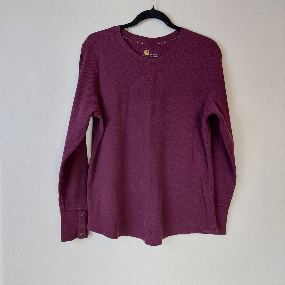 Carhartt Longsleeve Knit Thermal Pullover Top‎ Size XL